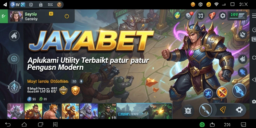 Tampilan utama JAYABET dengan fitur Utility yang menarik.