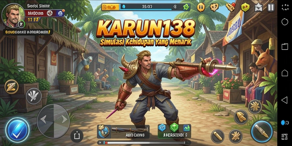 Tampilan gameplay simulasi dalam KARUN138 yang menarik dan interaktif.