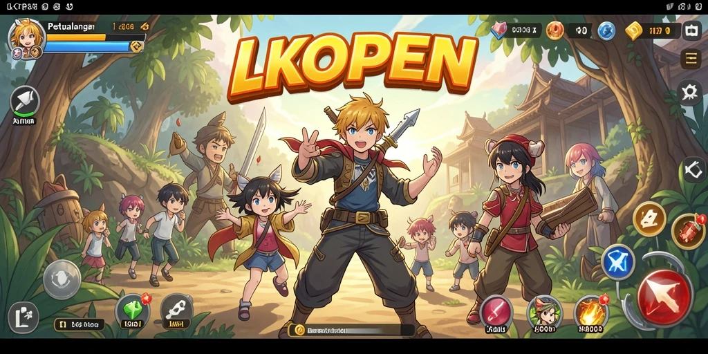 Tampilan screenshot gameplay LKOPEN yang menawan dan mendalam.