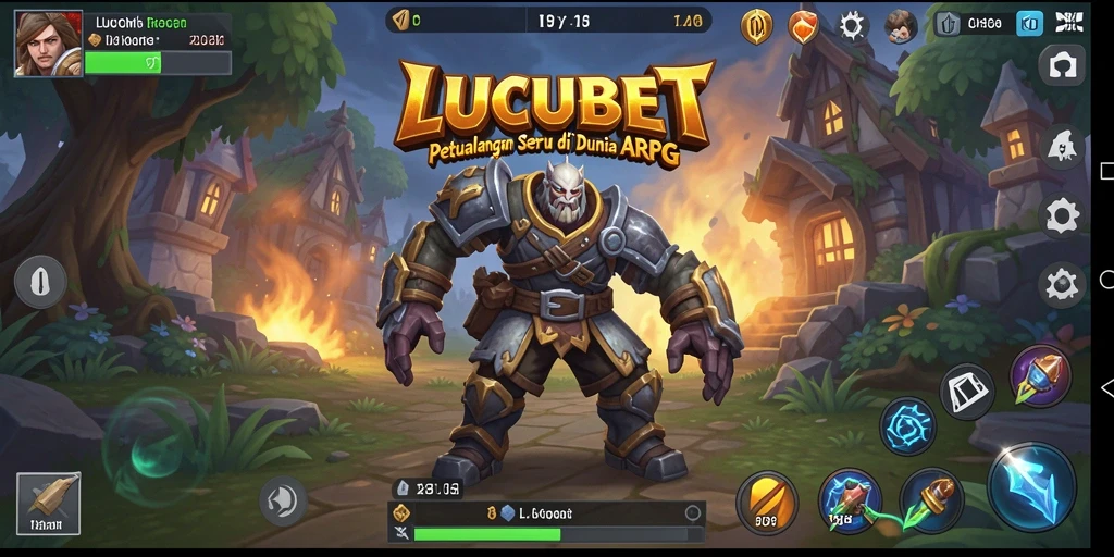 Tampilan seru gameplay LUCUBET di dunia ARPG.