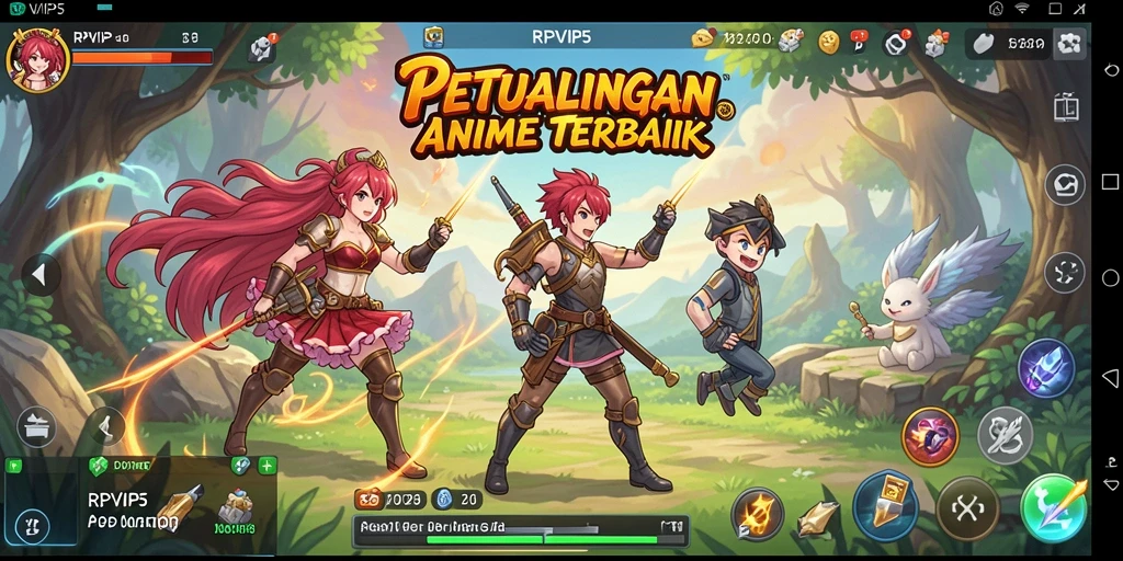 Gameplay RPVIP5 yang menarik dengan karakter Anime.