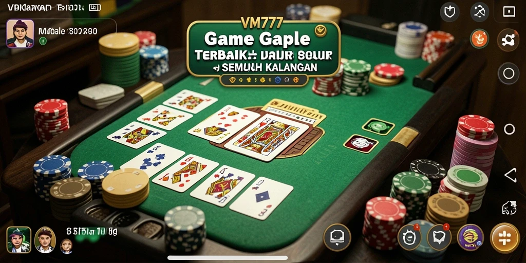 Gameplay VM777 yang seru dan menarik dalam permainan Gaple.